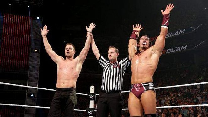 WWE SummerSlam - Photos - Stephen Amell, Ben Satterly