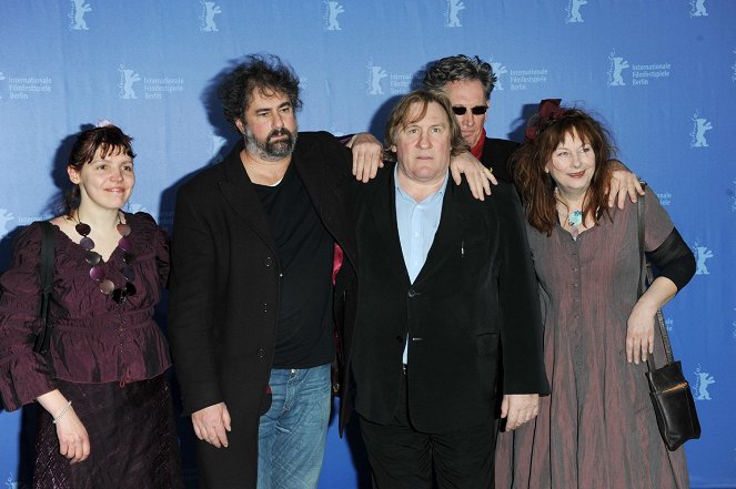 Na mamuta! - Z akcí - Gustave Kervern, Gérard Depardieu, Benoît Delépine, Yolande Moreau