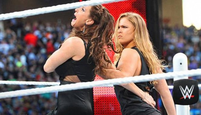 WrestleMania 31 - Filmfotos - Stephanie McMahon, Ronda Rousey