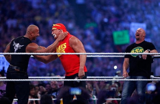 WrestleMania 30 - Photos - Dwayne Johnson, Hulk Hogan, Steve Austin