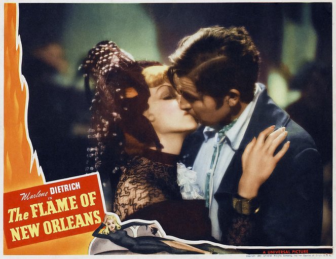 The Flame of New Orleans - Cartões lobby - Marlene Dietrich, Bruce Cabot