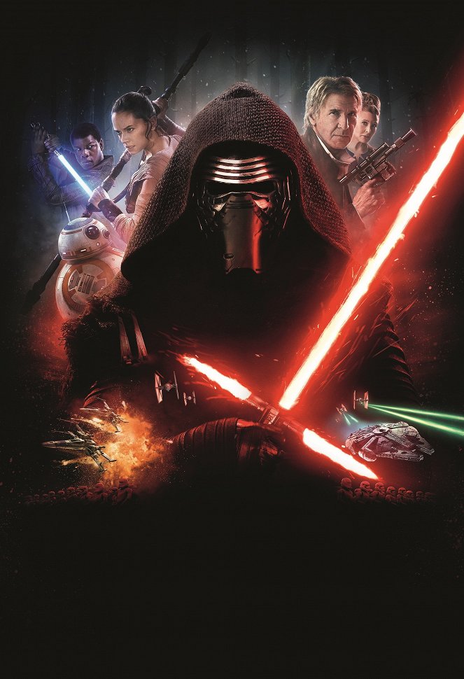 Star Wars: Episode VII - Das Erwachen der Macht - Werbefoto - John Boyega, Daisy Ridley, Harrison Ford, Carrie Fisher