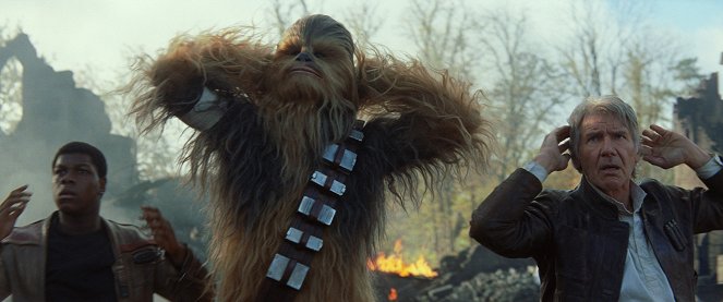 Star Wars: Sila sa prebúdza - Z filmu - John Boyega, Harrison Ford