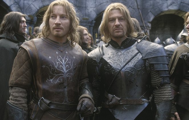 The Lord of the Rings: The Two Towers - Van de set - David Wenham, Sean Bean