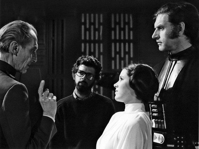 La Guerre des étoiles - Making of - Peter Cushing, George Lucas, Carrie Fisher, David Prowse