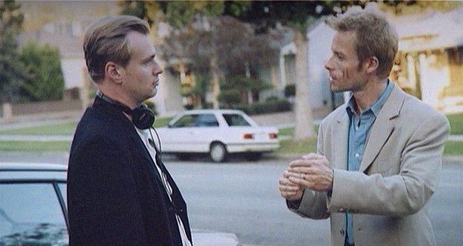 Memento - Van de set - Christopher Nolan, Guy Pearce
