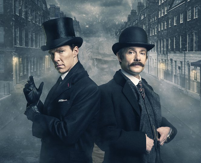 Sherlock: A szörnyű menyasszony - Promóció fotók - Benedict Cumberbatch, Martin Freeman