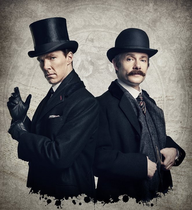 Sherlock - Die Braut des Grauens - Werbefoto - Benedict Cumberbatch, Martin Freeman