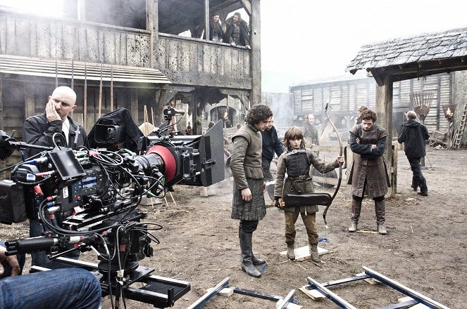 Game Of Thrones - Der Winter naht - Dreharbeiten - Kit Harington, Isaac Hempstead-Wright, Richard Madden