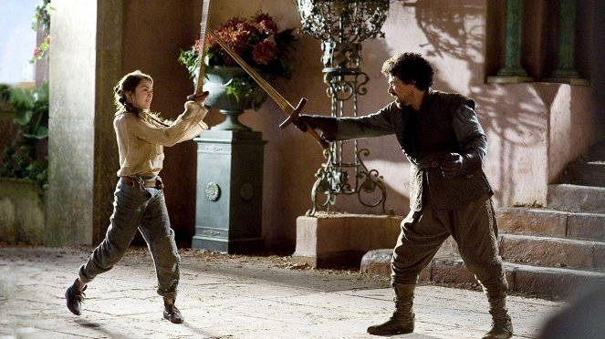 Game of Thrones - Lord Snow - Van film - Maisie Williams, Miltos Yerolemou