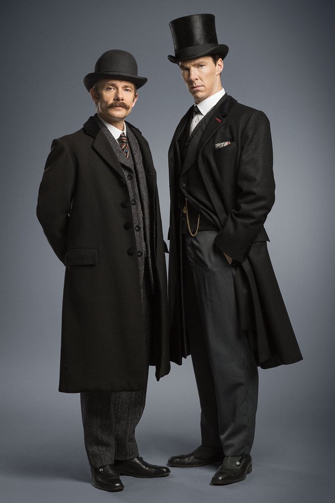 Sherlock: A szörnyű menyasszony - Promóció fotók - Martin Freeman, Benedict Cumberbatch