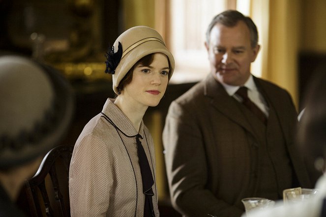 Downton Abbey - Episode 4 - Van film - Rose Leslie, Hugh Bonneville
