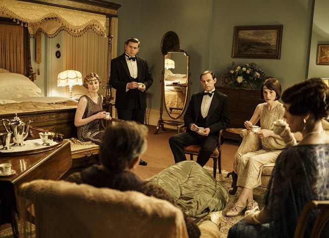 Downton Abbey - Season 6 - En toute franchise - Photos - Laura Carmichael, Allen Leech, Harry Hadden-Paton, Michelle Dockery