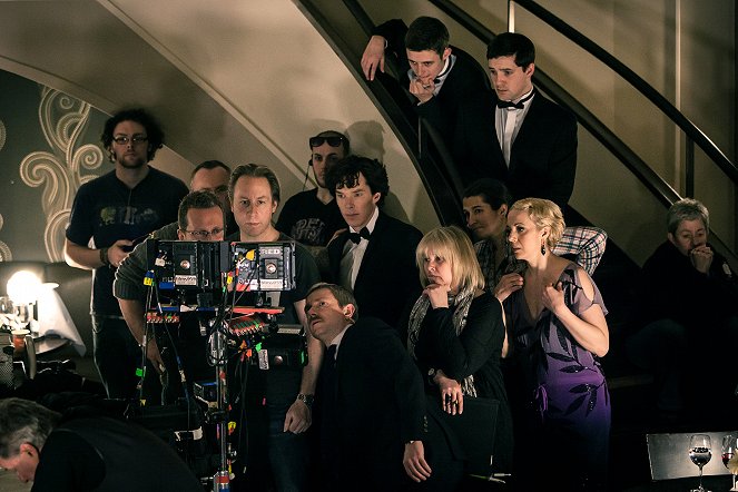 Sherlock - El coche fúnebre vacío - Del rodaje - Martin Freeman, Benedict Cumberbatch