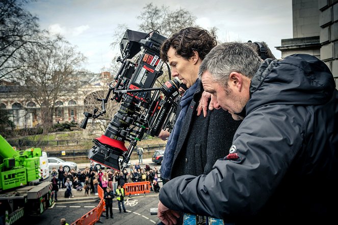 Sherlock - El coche fúnebre vacío - Del rodaje - Benedict Cumberbatch