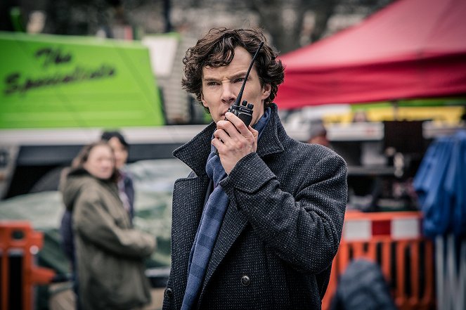 Sherlock - Le Cercueil vide - Tournage - Benedict Cumberbatch