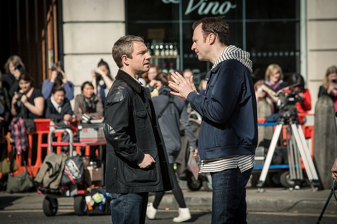 Sherlock - El coche fúnebre vacío - Del rodaje - Martin Freeman