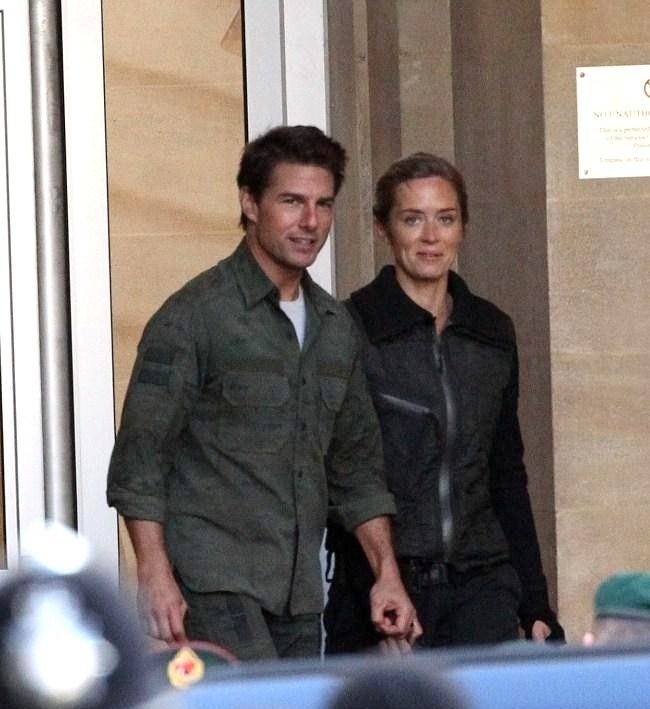 No Limite do Amanhã - De filmagens - Tom Cruise, Emily Blunt