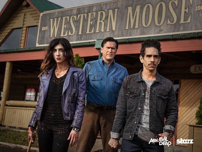 Ash vs Evil Dead - Fotocromos - Dana DeLorenzo, Bruce Campbell, Ray Santiago