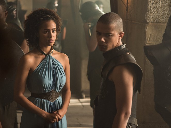 Game of Thrones - The Wars to Come - Photos - Nathalie Emmanuel, Jacob Anderson
