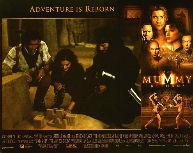 The Mummy Returns - Lobby Cards - Brendan Fraser, Rachel Weisz, Oded Fehr