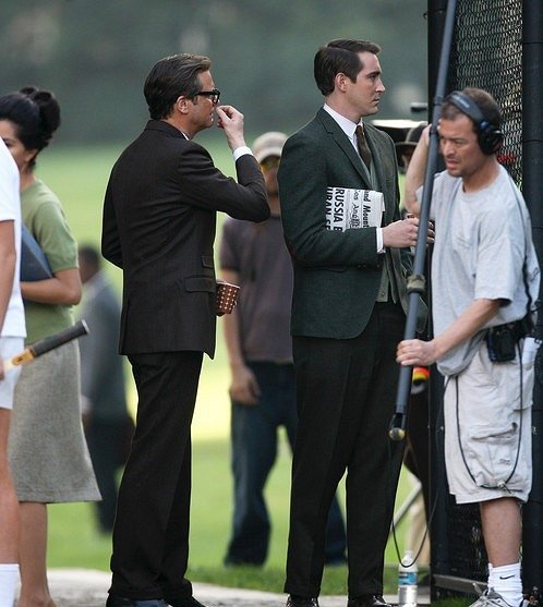 A Single Man - Tournage - Colin Firth, Lee Pace
