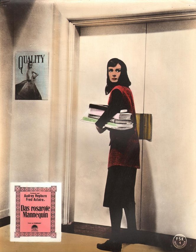 Zabawna buzia - Lobby karty - Audrey Hepburn
