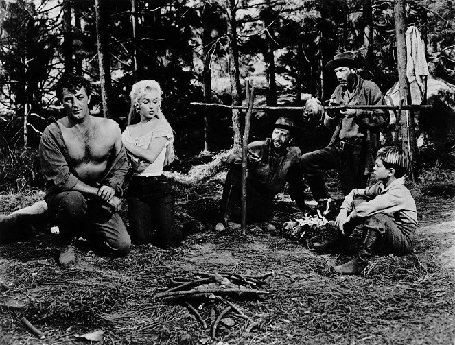 Rieka bez návratu - Z filmu - Robert Mitchum, Marilyn Monroe, Murvyn Vye, Tommy Rettig