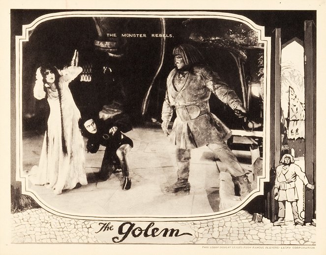 Golem - Lobby karty - Lyda Salmonova, Ernst Deutsch, Paul Wegener