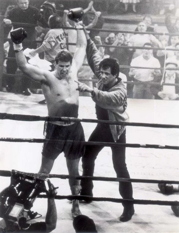 Rocky V. - Forgatási fotók - Tommy Morrison, Sylvester Stallone