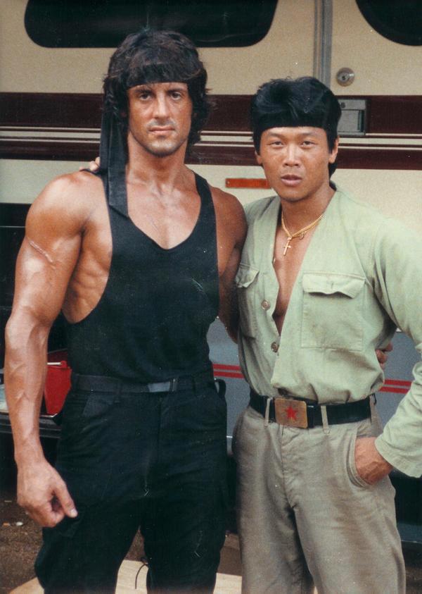 Rambo II - Dreharbeiten - Sylvester Stallone
