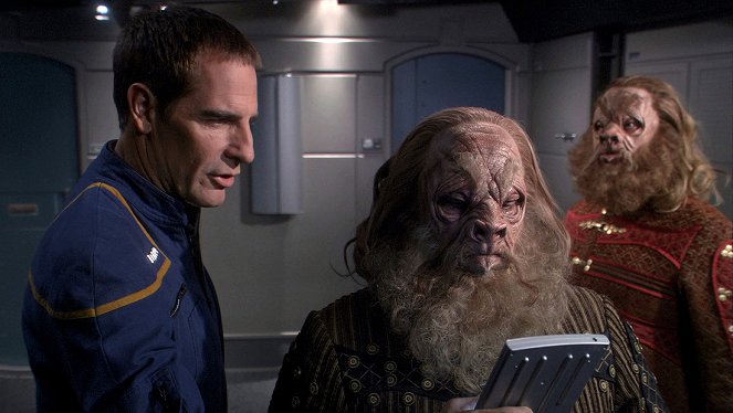 Star Trek - Enterprise - Babel - Filmfotos - Scott Bakula, Lee Arenberg, Kevin Brief