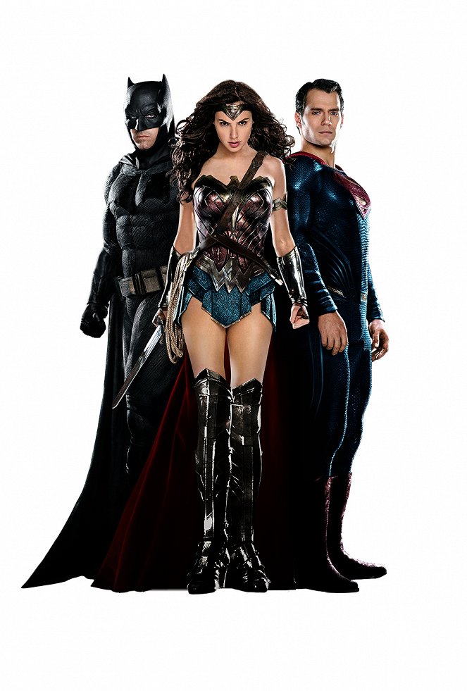 Batman v Superman: El amanecer de la justicia - Promoción - Ben Affleck, Gal Gadot, Henry Cavill