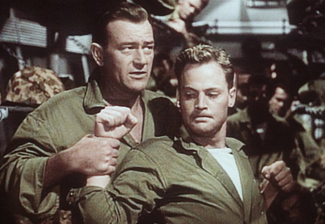 V písku ostrova Iwo Jima - Z filmu - John Wayne, John Agar