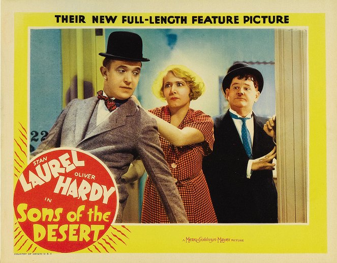 Sons of the Desert - Fotocromos - Stan Laurel, Dorothy Christy, Oliver Hardy