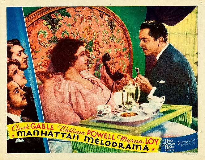 Manhattan Melodrama - Cartes de lobby - Myrna Loy, Clark Gable