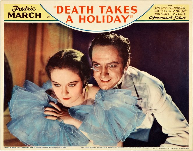 La Mort prend des vacances - Cartes de lobby - Fredric March