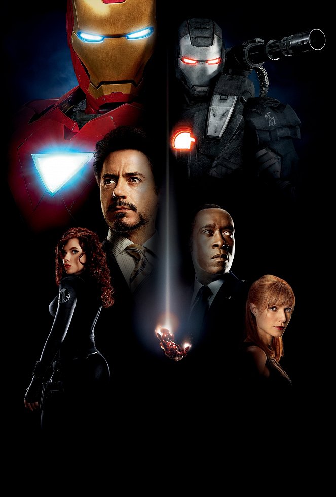Iron Man 2 - Promoción - Scarlett Johansson, Robert Downey Jr., Don Cheadle, Gwyneth Paltrow