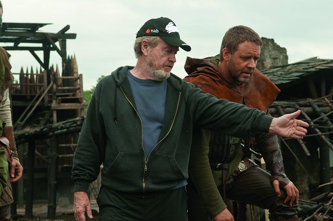 Robin Hood - Forgatási fotók - Ridley Scott, Russell Crowe