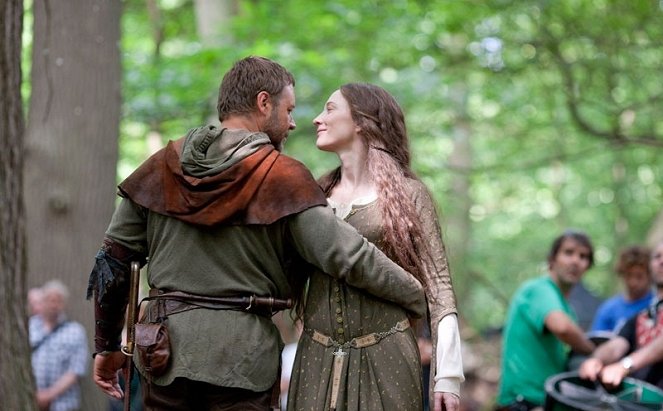 Robin Hood - Van de set - Russell Crowe, Cate Blanchett