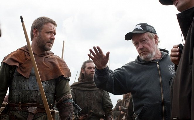 Robin Hood - Van de set - Russell Crowe, Ridley Scott