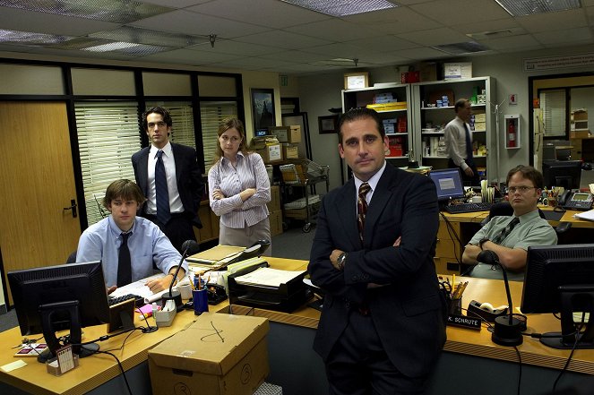 Das Büro - Season 1 - Werbefoto - John Krasinski, B.J. Novak, Jenna Fischer, Steve Carell, Rainn Wilson