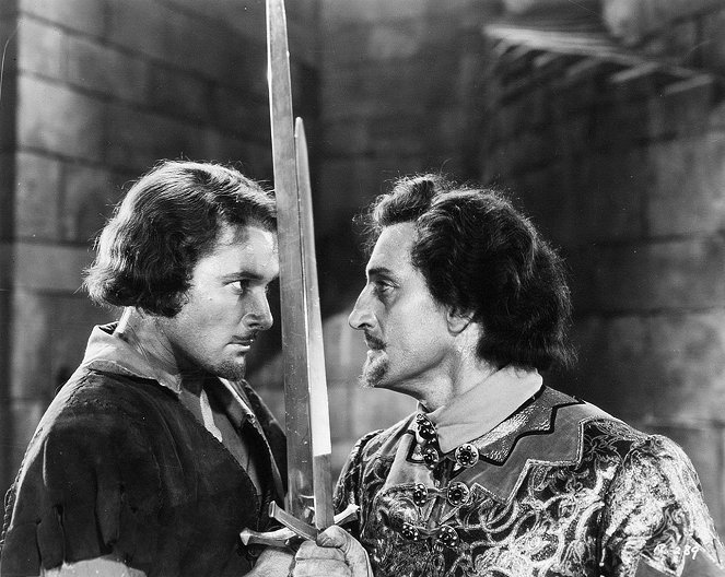 Dobrodružstvá Robina Hooda - Z filmu - Errol Flynn, Basil Rathbone