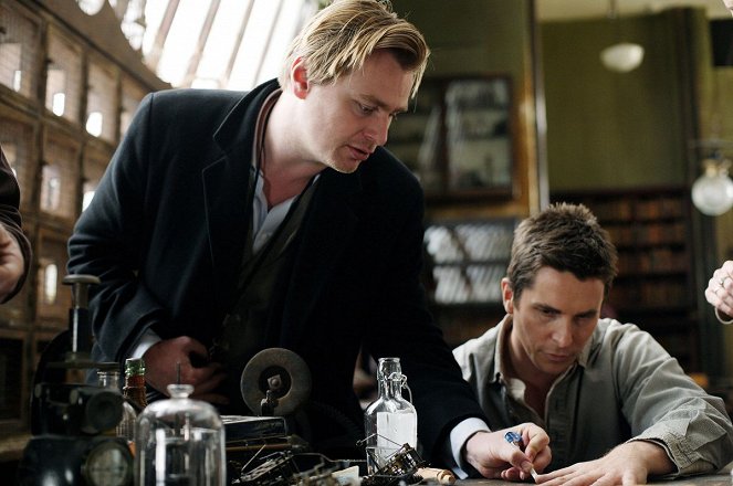Dokonalý trik - Z natáčení - Christopher Nolan, Christian Bale