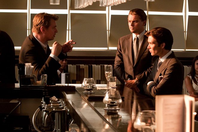 Inception - Tournage - Christopher Nolan, Leonardo DiCaprio, Cillian Murphy