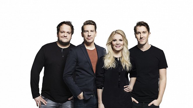 Saturday Night Live Suomi - Werbefoto - Kalle Lamberg, Aku Hirviniemi, Pamela Tola, Jussi Vatanen