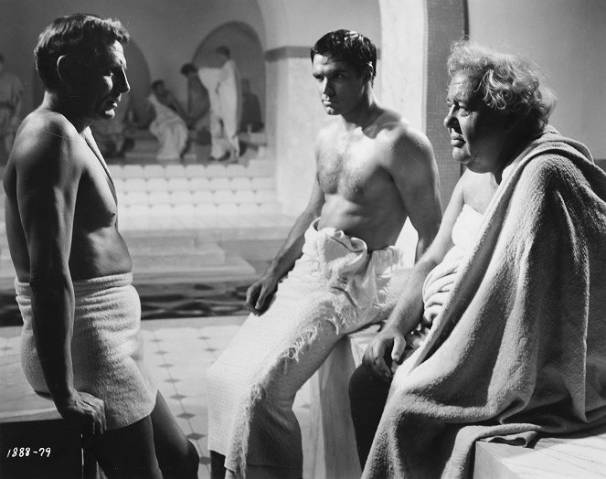 Spartacus - Filmfotos - Laurence Olivier, John Gavin, Charles Laughton