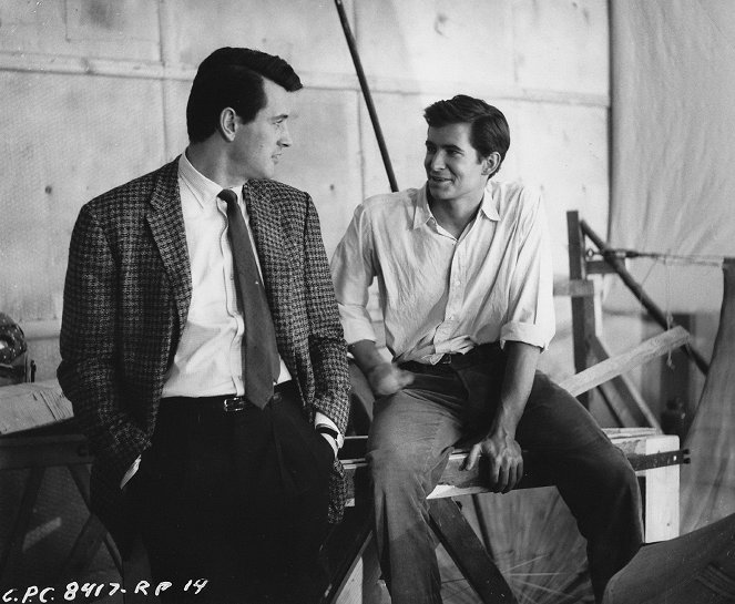 This Angry Age - Van de set - Rock Hudson, Anthony Perkins