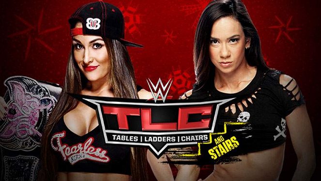 WWE TLC: Tables, Ladders, Chairs and Stairs - Werbefoto - Nicole Garcia, A.J. Mendez