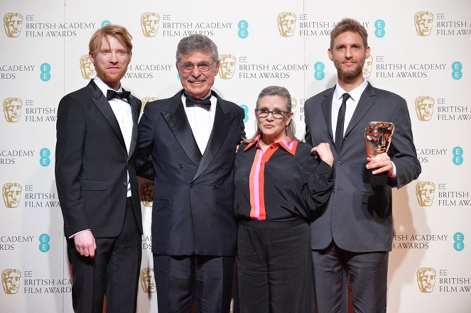 The EE British Academy Film Awards 2016 - Filmfotók - Domhnall Gleeson, Hugo Sigman, Carrie Fisher, Damián Szifron